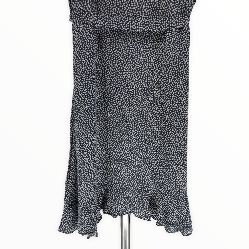 Missguided Maternity Blue Mini Heart Print Ruffle Surplice Deep V Mini Dress NWT - Picture 8 of 14